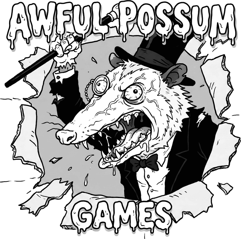 The stacked logo as black ink lines only